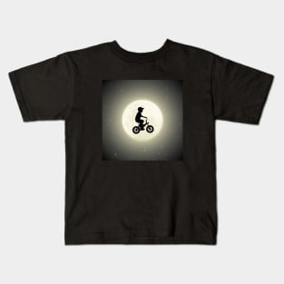 Boy on bike Kids T-Shirt